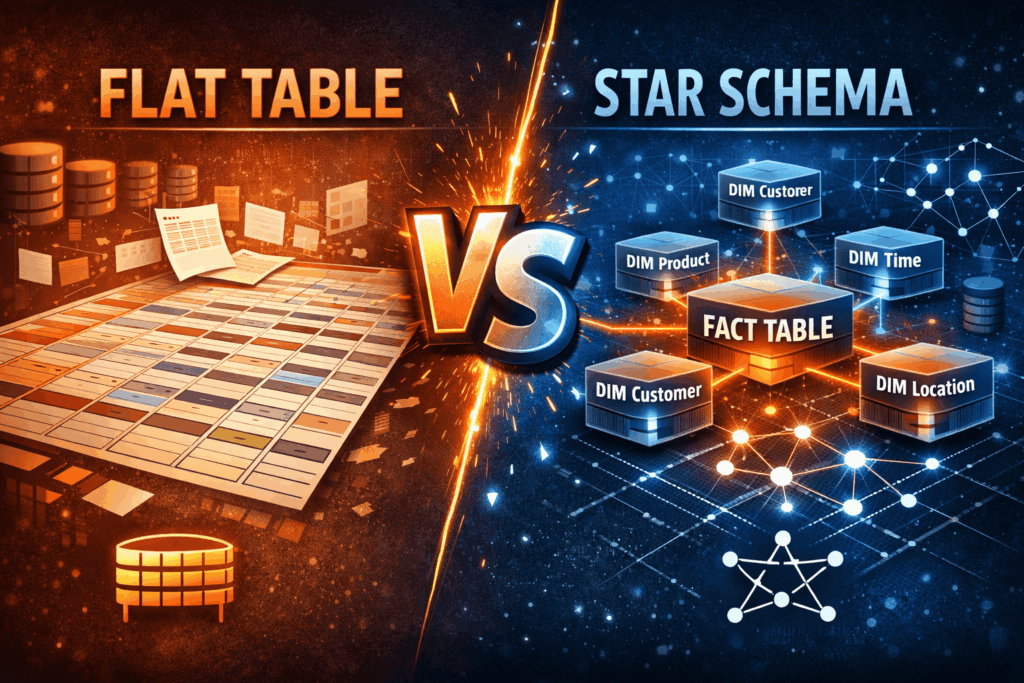 Flat Table vs. Sternschema